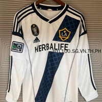 Áo thi đấu sân nhà Los Angeles Galaxy 2012-13 áo bóng đá dài tay phiên bản cổ điển