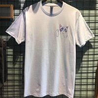 AO THN UNISEX IN HÌNH DECAL RUDE CAT