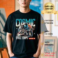 ÁO THUN 03.2612 ĐEN TRẮNG BEIGE CỔ TRÒN OVERSIZE, ÁO PHÔNG NAM NỮ CAO CẤP, 100% COTTON XUẤT XỊN, THẤM HÚT