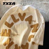 Áo Thun 100% Cotton Tay Ngắn Dáng Rộng Thời Trang Mùa Hè Phong Cách Retro Cho Nam Giới