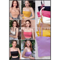 Áo thun 2 dây croptop