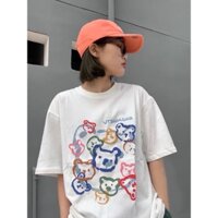 Áo thun 3158 Gấu xinh chất cotton khô thoáng mát