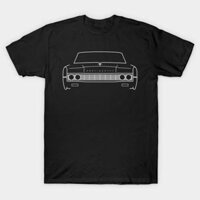 Áo thun 383 Four Barrel đẹp 1967 vintage Lincoln Continental outline graphic white TShirt - TEE17