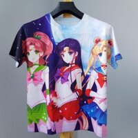 Áo thun 3d thủy thủ mặt trăng