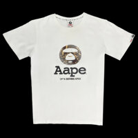 Áo Thun A BATHING APE (BAPE) Hình Đầu Khỉ Đơn Giản Phong Cách Thời Trang Cho Nam Và Nữ 88207