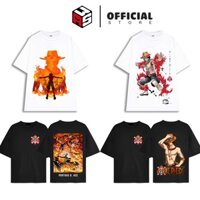 Áo thun ACE, áo phông tay lỡ in hình one piece Portgas D. Ace mẫu mới chất liệu thun cotton