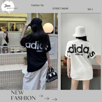 Áo thun Adidas In ngang lưng to, cổ tròn, chất vải cotton cao cấp 250gsm mềm mịn ,full tag mac_AT084