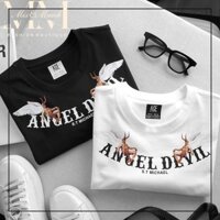 Áo Thun ANGEL DEVIL UNISEX Nam Nữ From Rộng Giá Rẻ