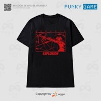 Áo thun anime Konosuba Megumin EXPLOSION (Black) ngắn tay