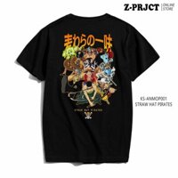 Áo thun Anime Onepiece Straw Hat Pirates Black mẫu mới giá rẻ