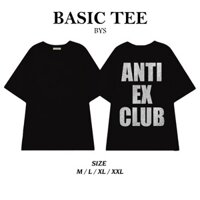 Áo thun ANTI EX CLUB Áo Phông Unisex Đủ Size Kim Tuyến Siêu's Trất's