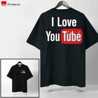 Áo thun áo phông ĐEN I LOVE YOU Từ Bé cotton thoáng mát GOAT STORE