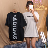 Áo thun , áo phông in hai mặt chữ adidas