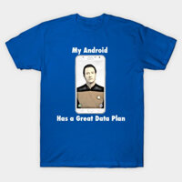 Áo thun Áo phông Kế hoạch Dữ liệu Robot Android Data Plan TShirt