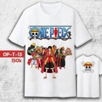 Áo thun / Áo phông unisex in hình one pice băng mũ rơm chất cotton mềm mịn