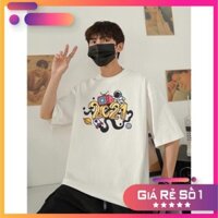 Áo Thun ⭐️XẢ KHO⭐️Áo phông Unisex nam nữ tay lỡ form rộng cá tính H109 Unisex Stores