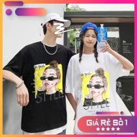Áo Thun ⭐️XẢ KHO⭐️Áo phông Unisex nam nữ tay lỡ form rộng cá tính H001 Unisex Stores  ྇