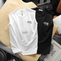 Áo thun ba lỗ nam Chicago chất vải 100% cotton, co giãn mềm mại, mịn mát