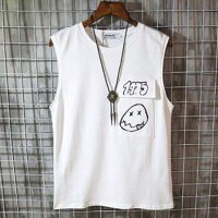 Áo thun ba lỗ nam đẹp in 1975 trên nắp túi, áo tanktop thun cotton co dãn 4 chiều sang xịn mịn ulzzang - Trắng - Freesize &lt70kg