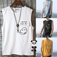 Áo Thun Ba Lỗ Nam Phong Cách Hàn Nhiều Màu - Trắng - FreeSize