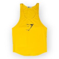 Áo thun ba lỗ nam thể thao DO GYM SHOP thun cotton thoáng mát thoải mái - vàng - L 65 -74kg dưới 1m75