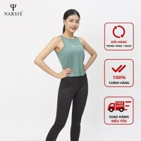 Áo Thun Ba Lỗ Nữ Narsis, Màu Xanh Lá Cây, Chất Cotton, Mềm Mát, Co Giãn Tốt, Thoải Mái Khi Sử Dụng