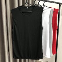 Áo Thun Ba Lỗ Tâp Gym - Áo Thun Lạnh - XXXL,Trắng