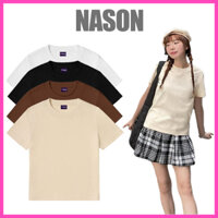 Áo Thun Baby Tee Che Bắp Tay Basic Chất Liệu Cottton Không Pha Mềm Mịn Co Giãn 4 Chiều NASON CLOTHING