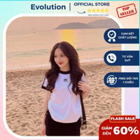 Áo thun baby tee Healthy Life chất liệu cotton kẻ sọc tay dễ phối đồ EVO-840