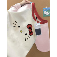 áo thun baby tee hello kitty áo hồng raglan nữ ôm body áo style hàn quốc SALMO áo phông local brand