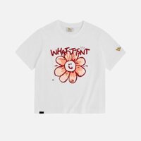 Áo Thun Baby Tee Wii - What It Isnt Cotton Daisy Off-White