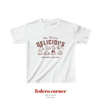 Áo Thun Babytee Hoạ Tiết Delicious Cook Dễ Thương, Babytee Basic