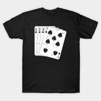 Áo thun Bài Poker với súng AK-47 AK47 Playing Cards with Kalashnikov Gun TShirt - TEE7