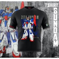 Áo Thun baju microfiber jersi / jersey Thăng Hoa anime gundam zeta sublimation