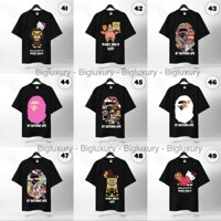 Áo Thun Bape A Bathing Ape Hàng Cao Cấp 100% Cotton Form Unisex Đầy Đủ Tem Tag