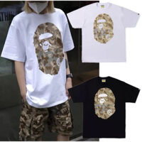 Áo thun BAPE A BATHING APE Badge Camo cao cấp 100% cotton Unisex nam nữ