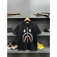 Áo thun Bape Shark form rộng vải cotton 2c dày dặn