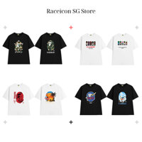 Áo Thun BaPe vải Cotton 255gsm dày mềm mịn loại 1, Áo Nam Nữ Oversize Hàng Full Tem Tag chuẩn Store
