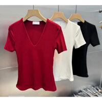 áo thun basic cổ tim
