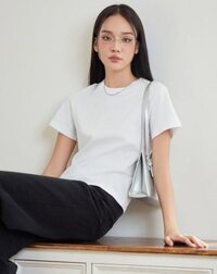 Áo thun basic cổ tròn