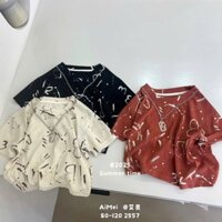 Áo thun basic hoạ tiết bé trai/gái 3065