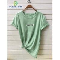 ÁO THUN BASIC MÀU XANH ĐẬU