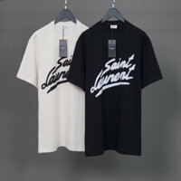 Áo thun basic YSL_BIGLOGO Logo unisex form rộng .