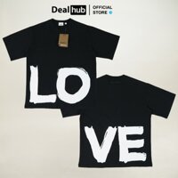 Áo thun BBR chữ LOVE in kỹ thuật số form rộng