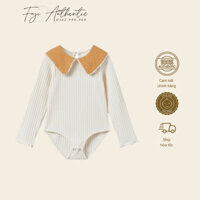 Áo thun bé gái ZARA SPAIN Áo thun body cổ nâu Zara cho bé 6 đến 12 tháng