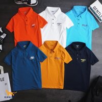 Áo thun bé trai cotton xược cổ bẻ