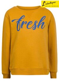 ÁO THUN BÉ TRAI SLOGAN FRESH HIỆU MINOTI MÀU VÀNG MÙ TẠT