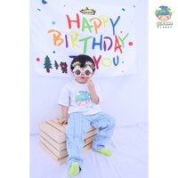 Áo thun bé trai và bé gái thương hiệu Jun Hao Planet, chất vải cotton cao cấp và form áo thiết kế độc quyền JH002