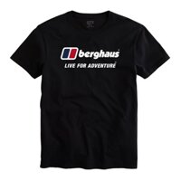Áo thun Berghaus Live For Adventure Men Unisex Áo thun đen