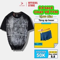 Áo Thun Bigsize Nam 80-140kg AKYOO vải Cotton Co giãn, Bền màu, Thấm hút mồ hôi - AT DEN MAI ⚡